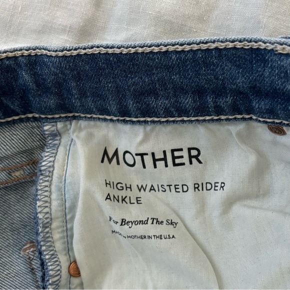 Mother - High Waisted Rider Ankle - color Far Beyond The Sky - size 28 - Picture 3 of 5